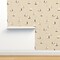 Beige Boats Nautical Sailing Gender Neutral Coastal Seaside Country Style Cottagecore Chic Beach Large Scale Custom Pre-pasted Wallpaper by Spoonflower Pre-Pasted Wallpaper 2FT Wide